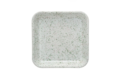 10.5" SQUARE ENAMELED SPLATTERWARE PLATTER